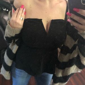 Express peplum tube top